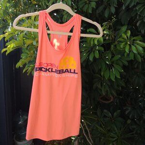 Kitch US Open Pickleball Championship Sport Mesh Tank Coral Women's Small